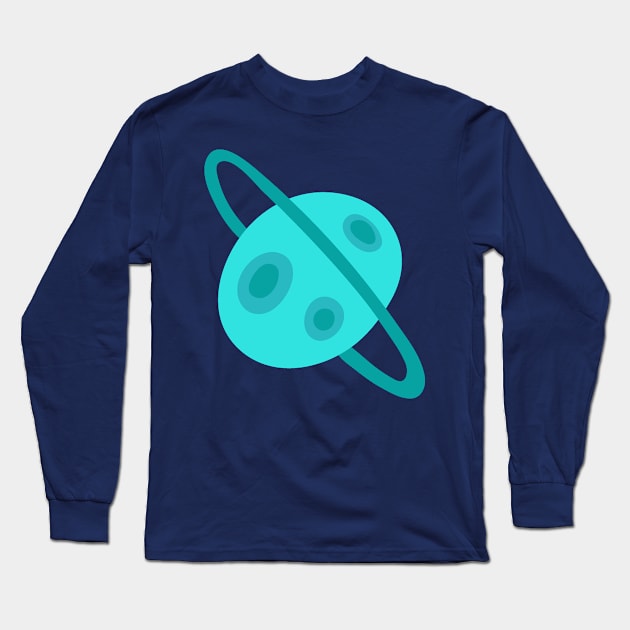 Saturn Planet Long Sleeve T-Shirt by Hastag Pos